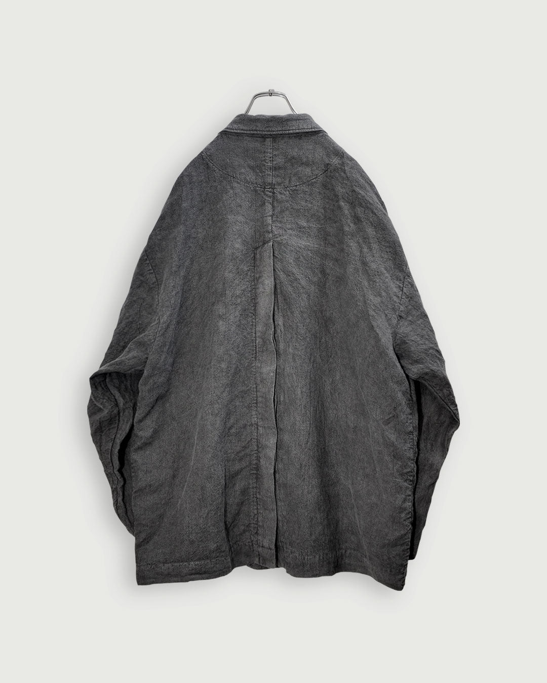Back-Open Peak Lapel Double-Breasted Over Jacket〈 000002-1 〉