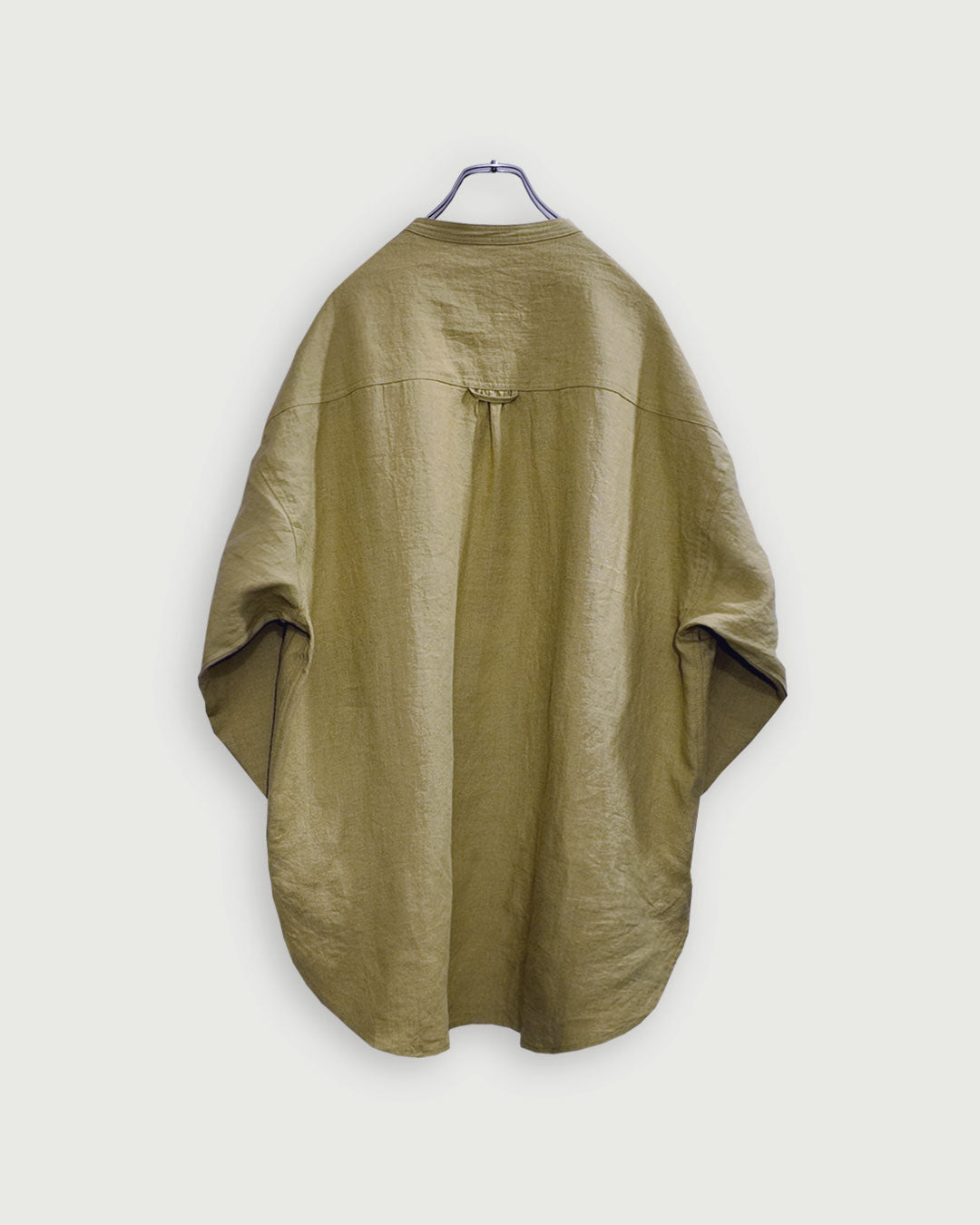 Band Collar Henley Neck Like Atelier Shirt.