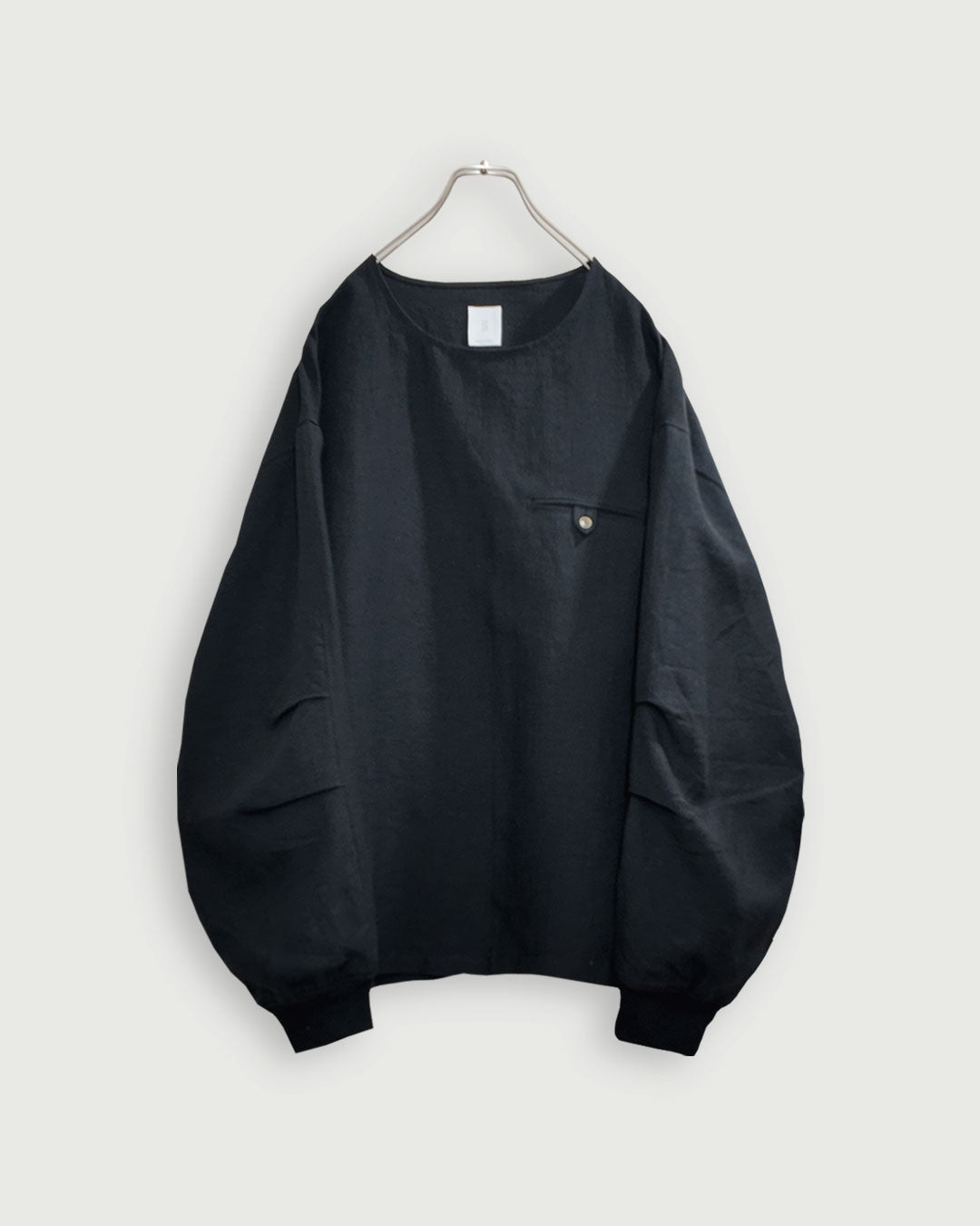 Crew Neck LS Tuck Rib Pullover.