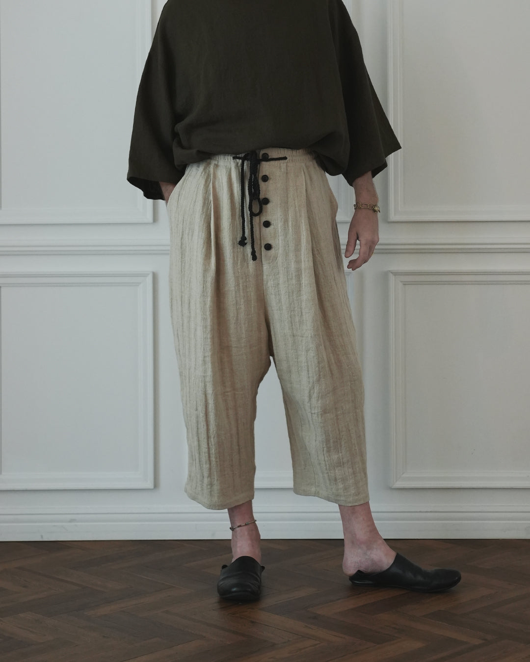 Ankle Length Easy Sarouel Pants.