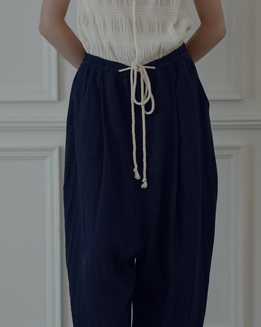 Ankle Length Easy Sarouel Pants.
