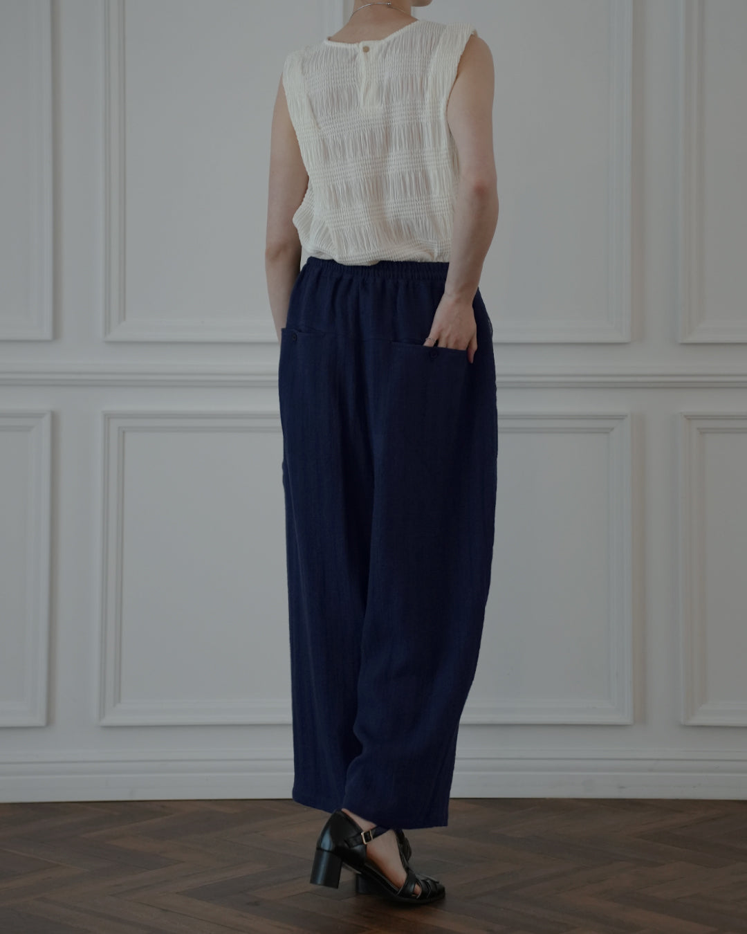 Ankle Length Easy Sarouel Pants.