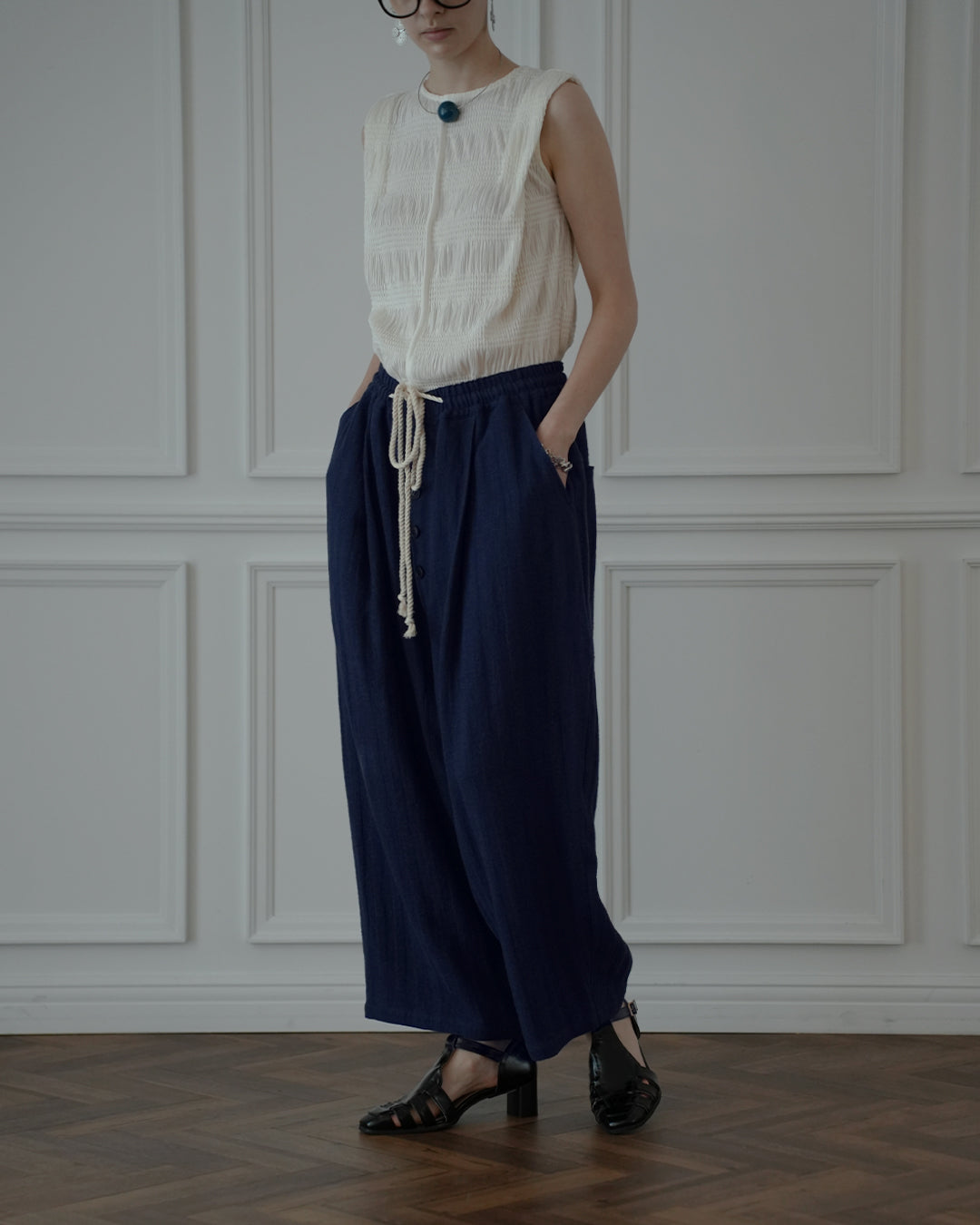 Ankle Length Easy Sarouel Pants.