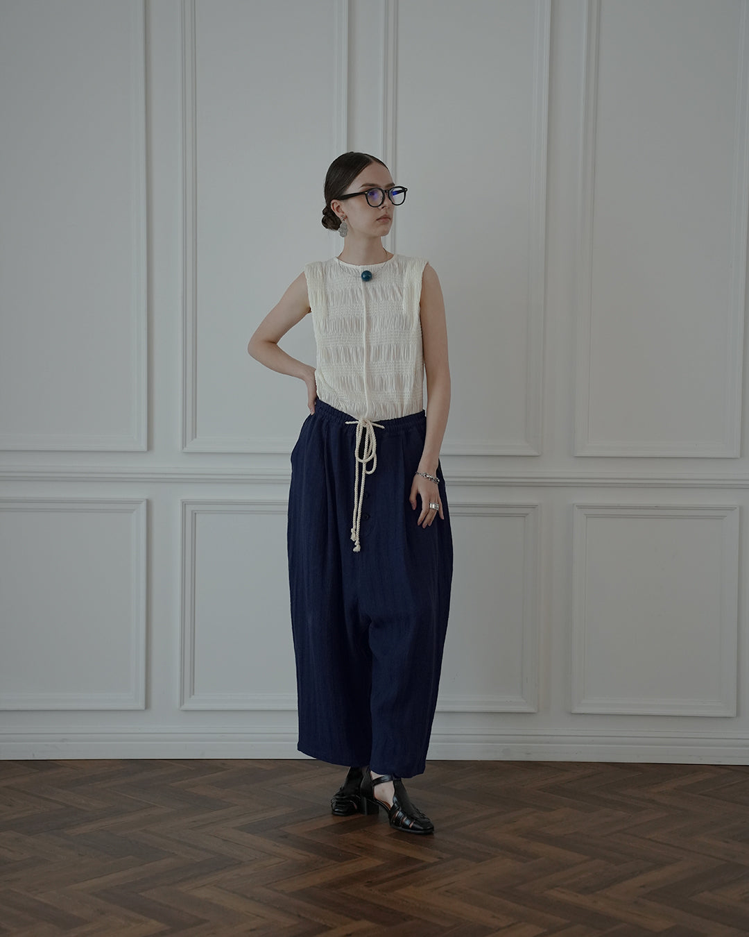 Ankle Length Easy Sarouel Pants.