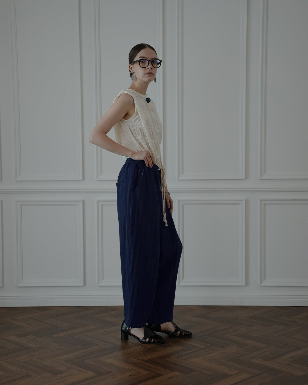 Ankle Length Easy Sarouel Pants.
