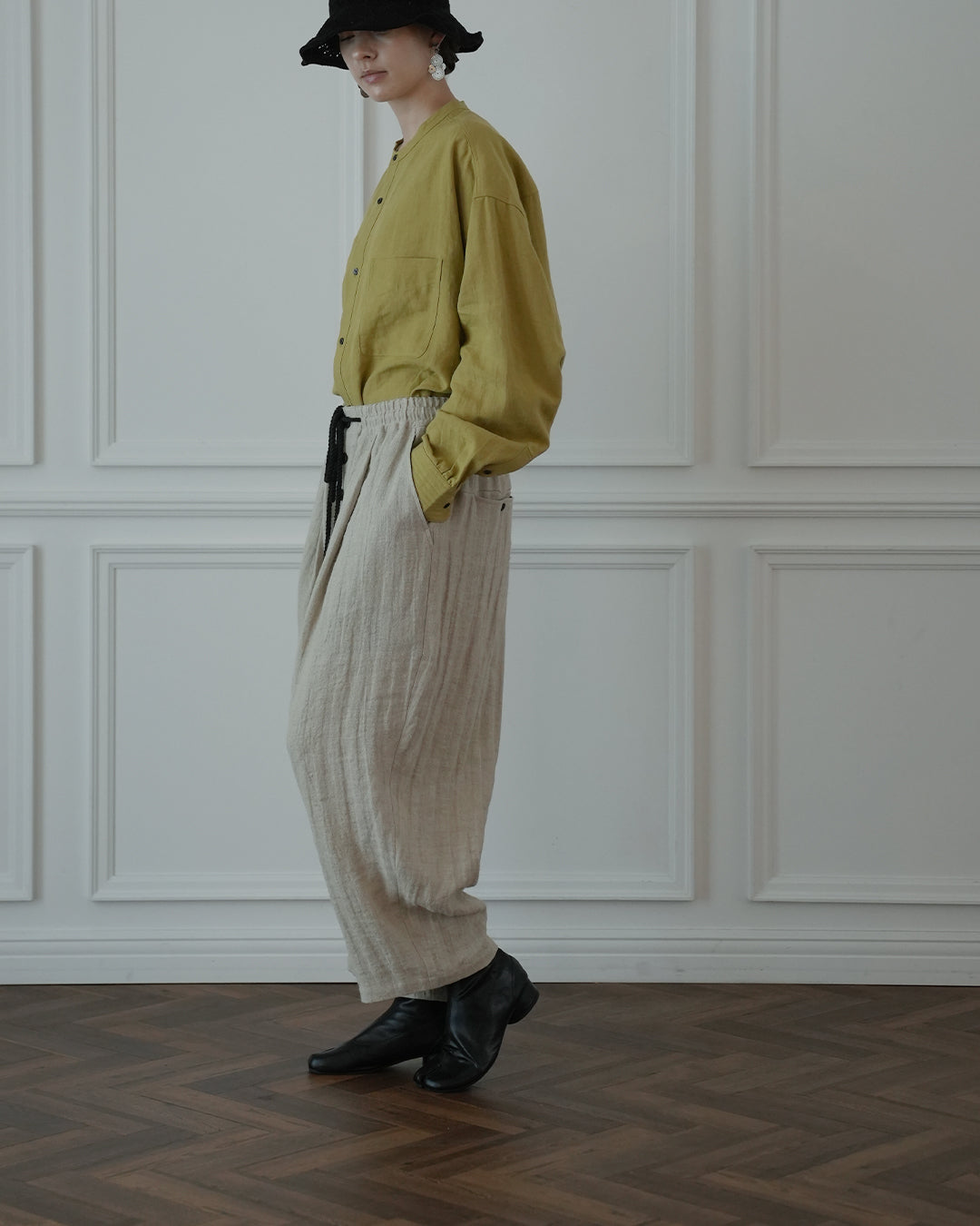 Ankle Length Easy Sarouel Pants.