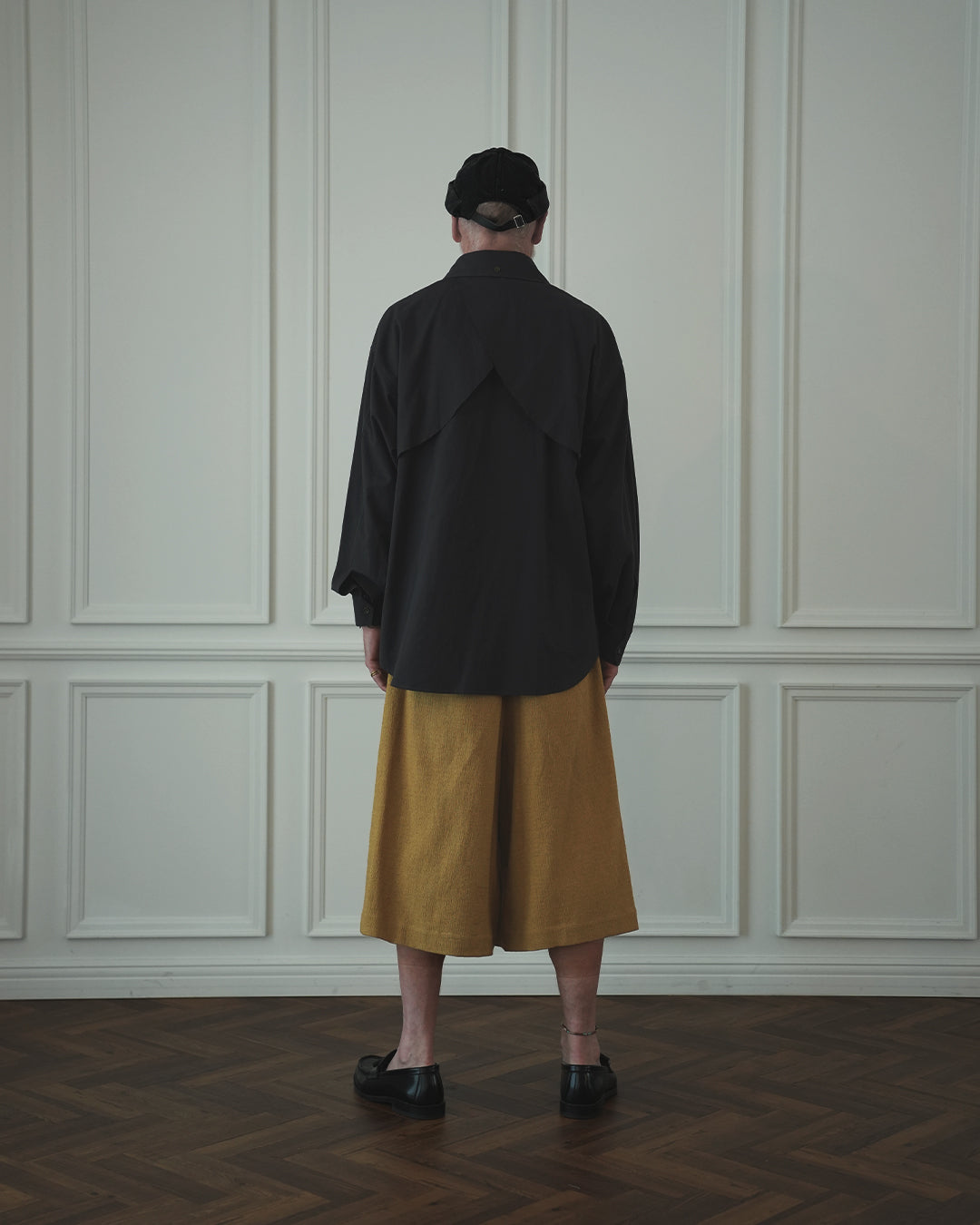 Layered Design Dress Military Shirt〈 000004-13 〉