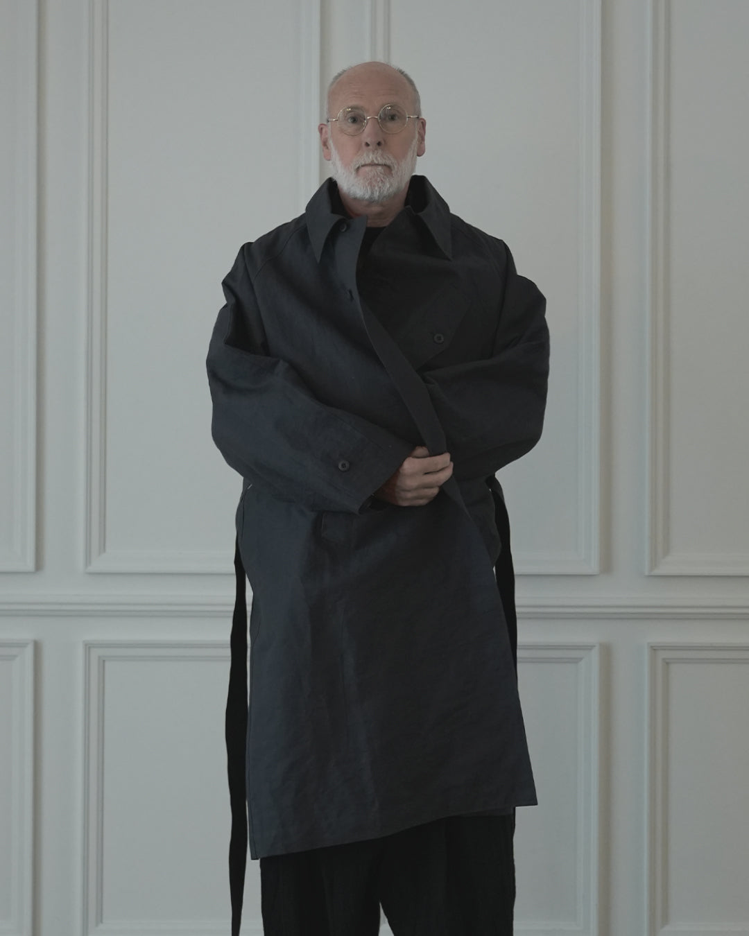 Back Flare A-Line Officer Bal Collar Coat
