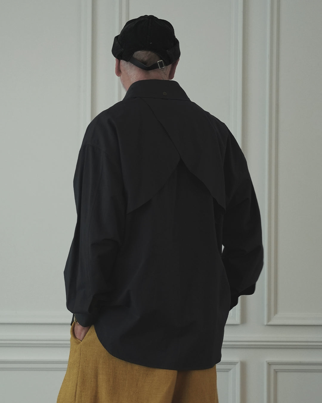 Layered Design Dress Military Shirt〈 000004-13 〉