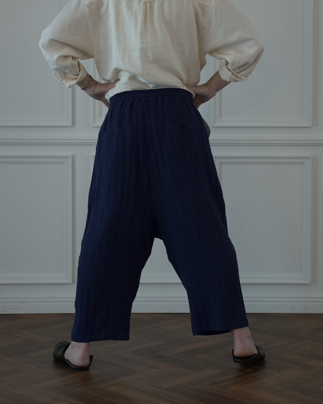 Ankle Length Easy Sarouel Pants.