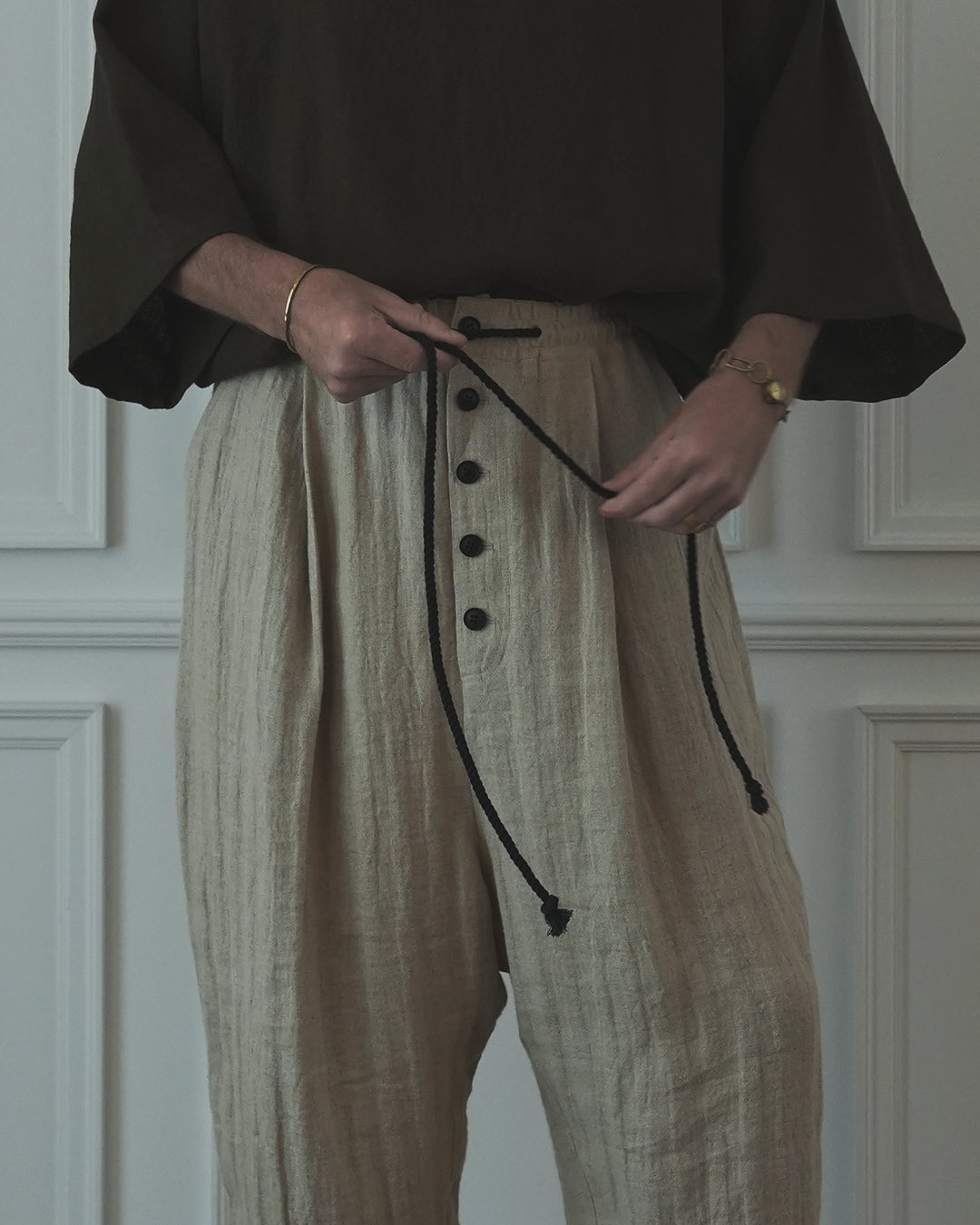 Ankle Length Easy Sarouel Pants.