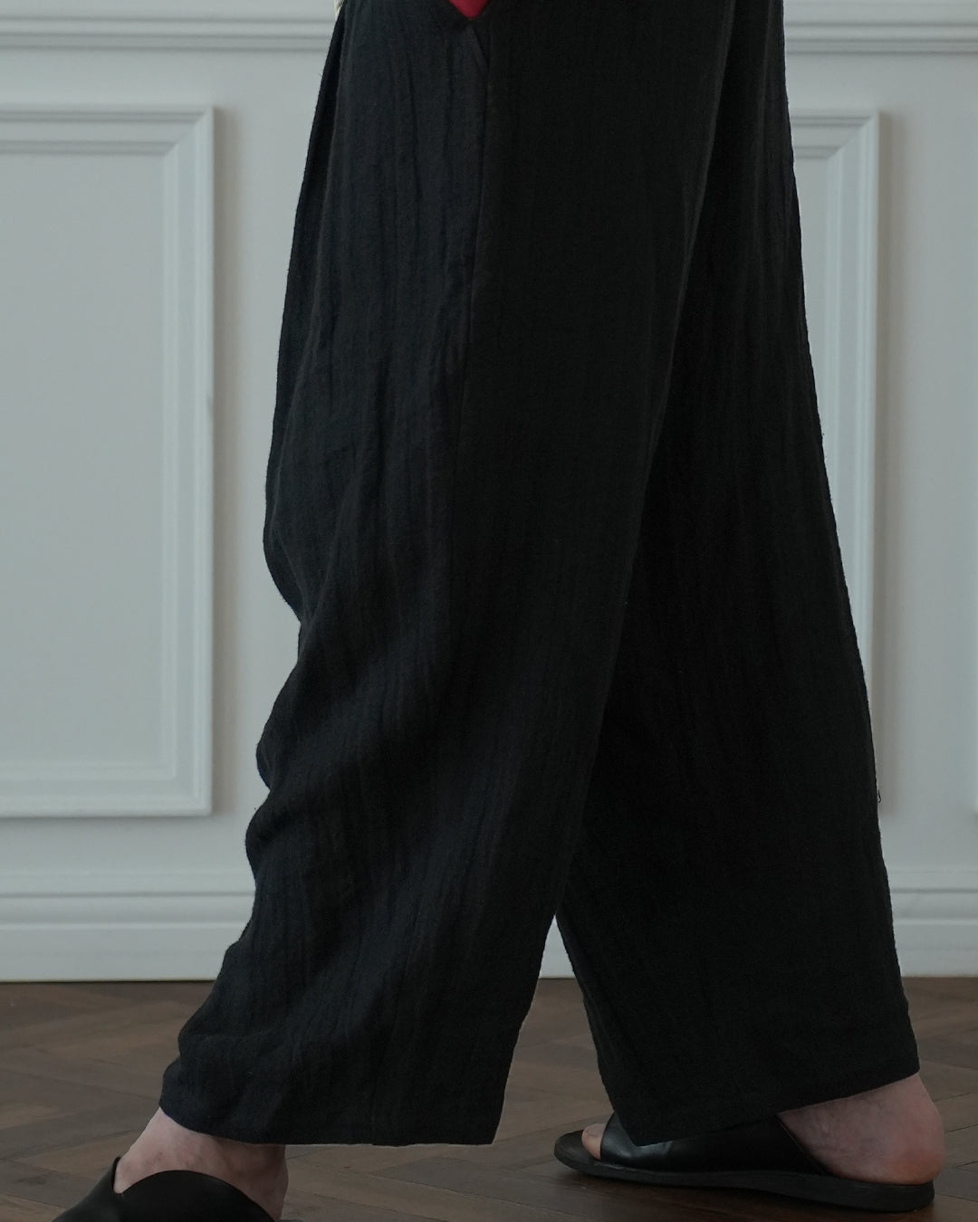Ankle Length Easy Sarouel Pants〈 000011-14 〉