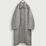 Back Flare A-Line Officer Bal Collar Coat.