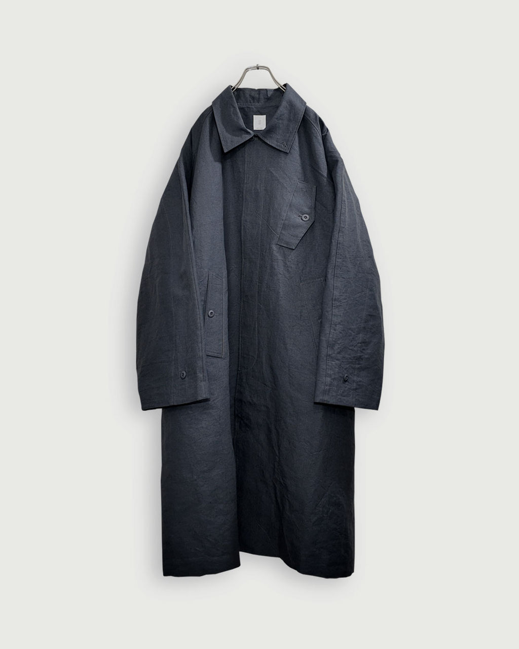 Back Flare A-Line Officer Bal Collar Coat.