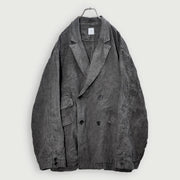 Back-Open Peak Lapel Double-Breasted Over Jacket.