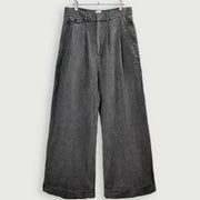 Double Hem Coin Pocket 2Tuck Wide Slacks.