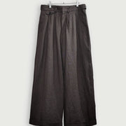 Double Hem Coin Pocket 2Tuck Wide Slacks.