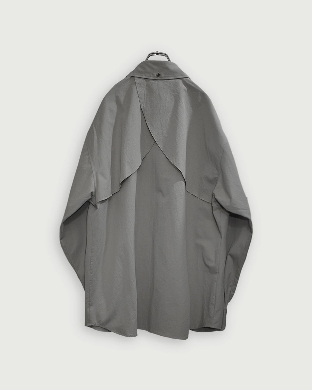 Layered Design Dress Military Shirt <#beige>