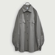 Layered Design Dress Military Shirt.