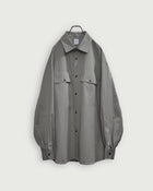 Layered Design Dress Military Shirt.