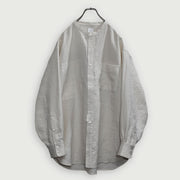 Band Collar Henley Neck Like Atelier Shirt.
