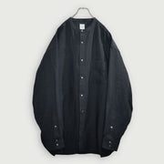 Band Collar Henley Neck Like Atelier Shirt.