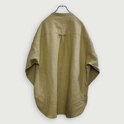 Band Collar Henley Neck Like Atelier Shirt.