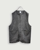 Button Design Crew Neck Vest.