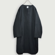 Key Neck Side Slit Long Length Pullover Shirt.