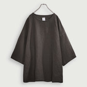 Crew Neck Half Sleeve Over Pullover.