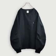 Crew Neck LS Tuck Rib Pullover.