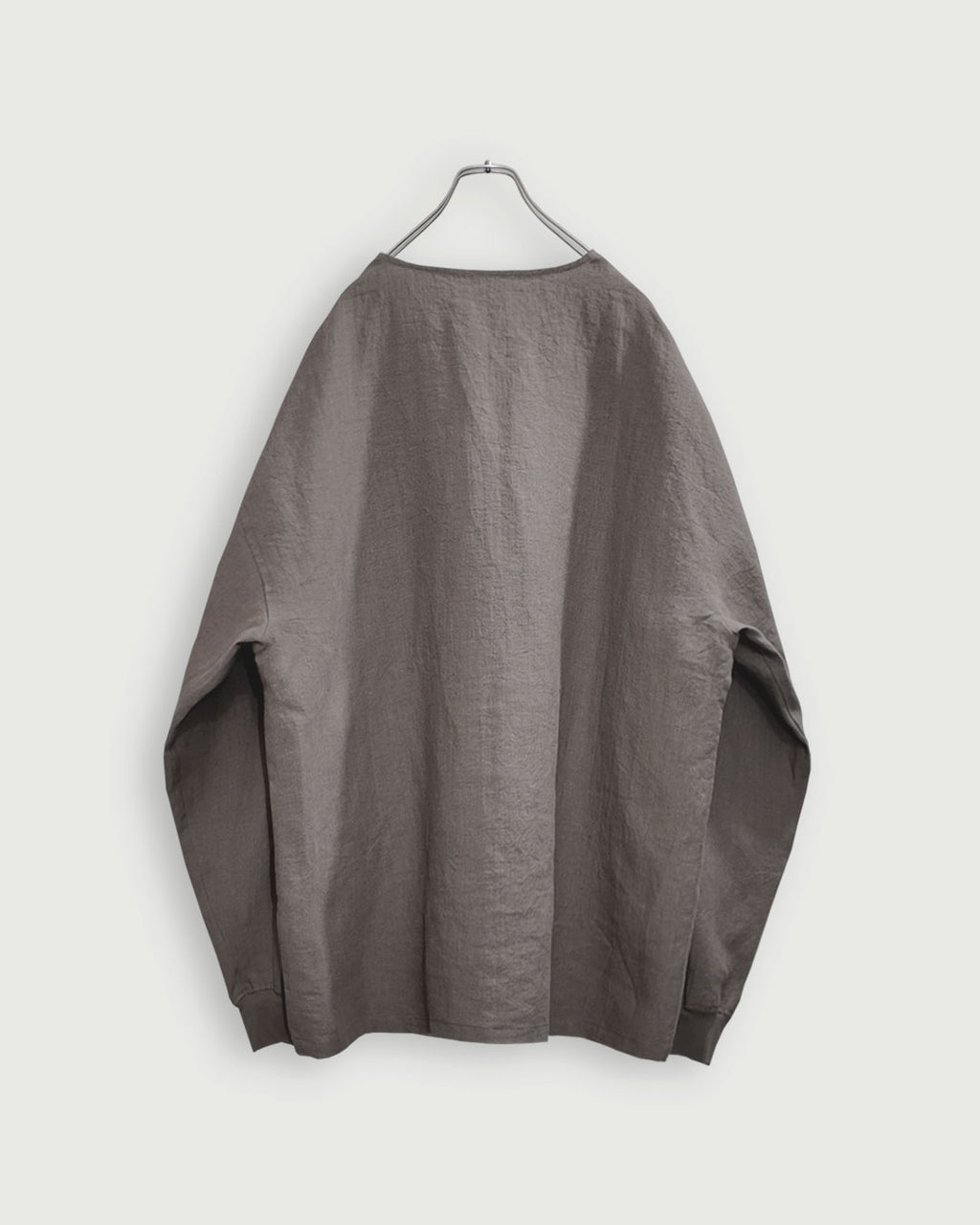 Crew Neck LS Tuck Rib Pullover.
