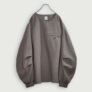 Crew Neck LS Tuck Rib Pullover.