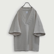Waffle Russell V Neck 3/4 Sleeve Dolman Knit Pullover.