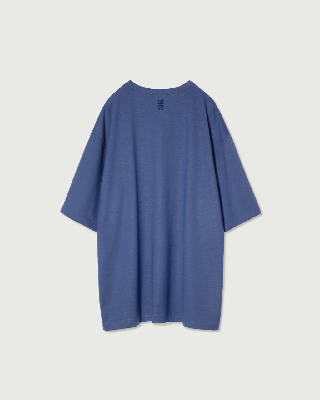 Super100s WOOL Plating Jersey S/S Logo TEE <#royal blue>