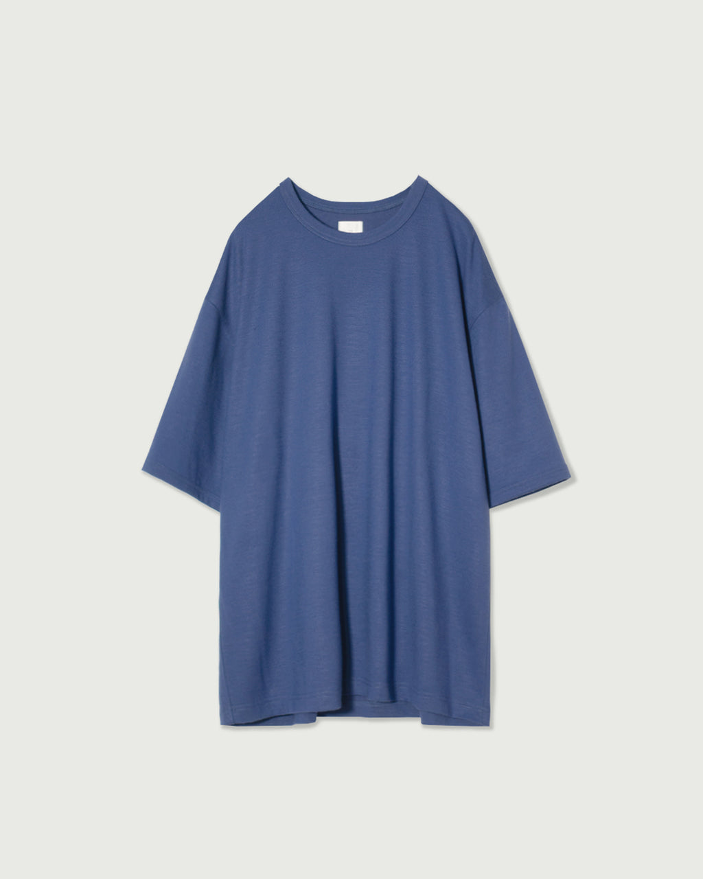 Super100s WOOL Plating Jersey S/S Logo TEE <#royal blue>