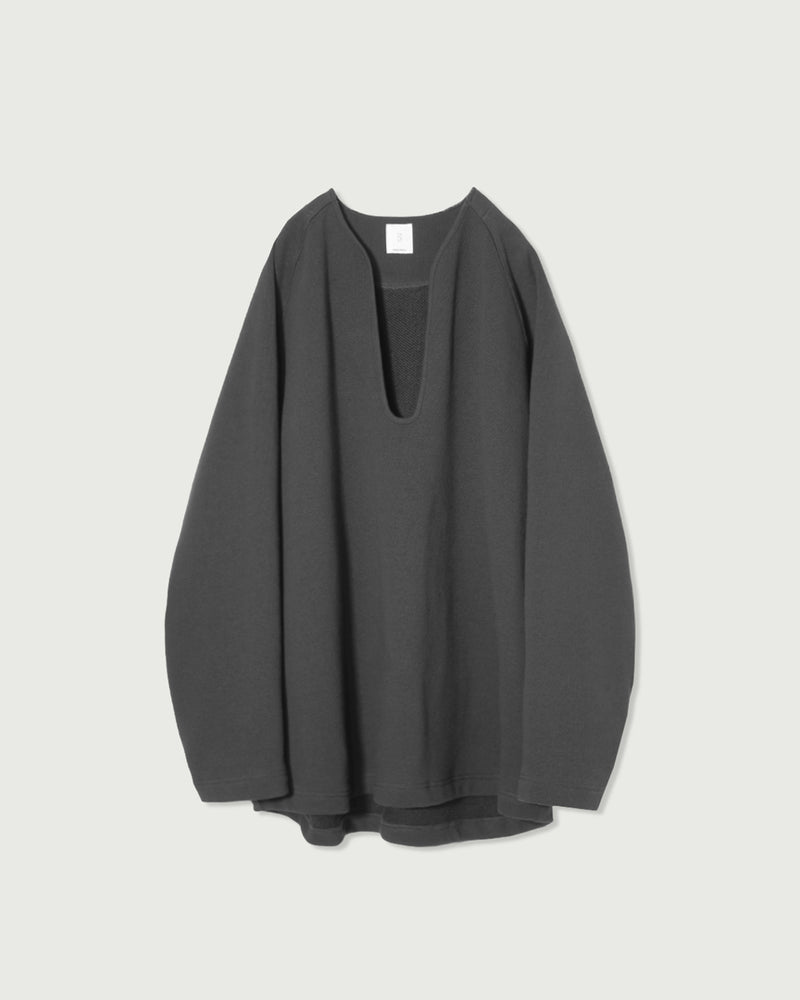 Heavy Azuma Raglan Sleeve Skipper Sweat <#charcoal>
