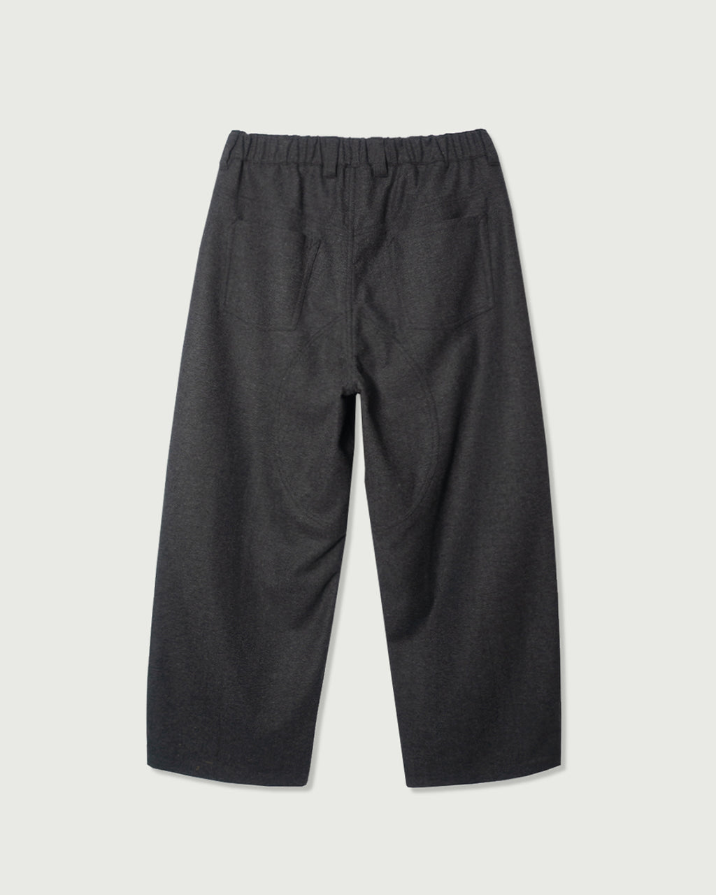 Wool Blend Tweed Double-Knee Painter's Work Pants <#black>