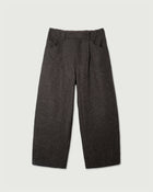 Wool Blend Tweed Double-Knee Painter's Work Pants <#brown>