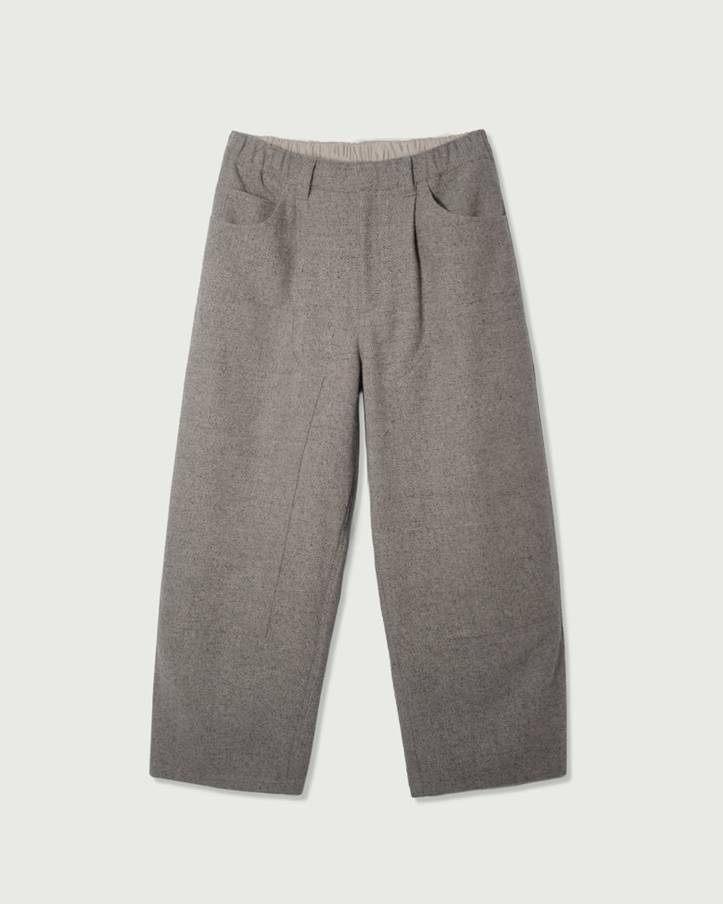 Wool Blend Tweed Double-Knee Painter's Work Pants <#greige>