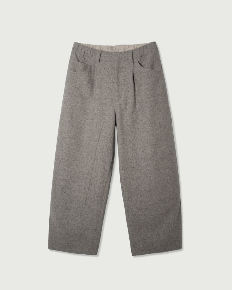 Wool Blend Tweed Double-Knee Painter's Work Pants <#greige>