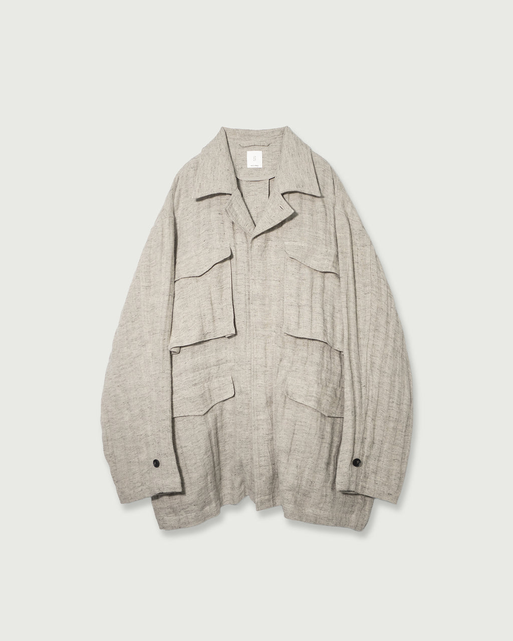 Linen Herringbone M-43 Field Jacket <#heather gray>