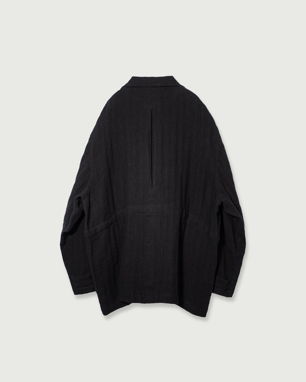Linen Herringbone M-43 Field Jacket <#black>