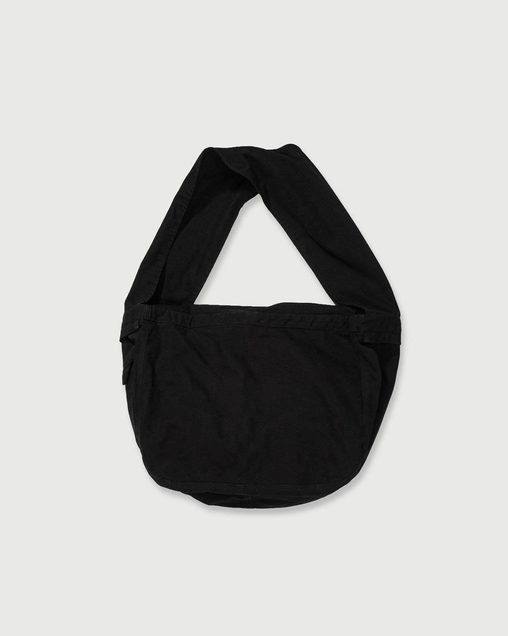 Cotton Canvas News Paper Bag <#black>