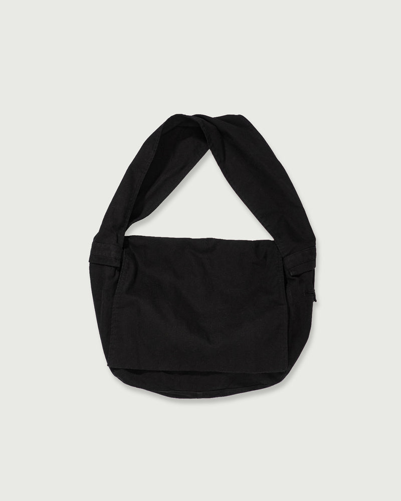 Cotton Canvas News Paper Bag <#black>