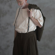 Double Hem Coin Pocket 2Tuck Wide Slacks.