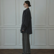 Layered Design Dress Military Shirt.