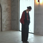 Double Hem Coin Pocket 2Tuck Wide Slacks.