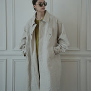 Back Flare A-Line Officer Bal Collar Coat.