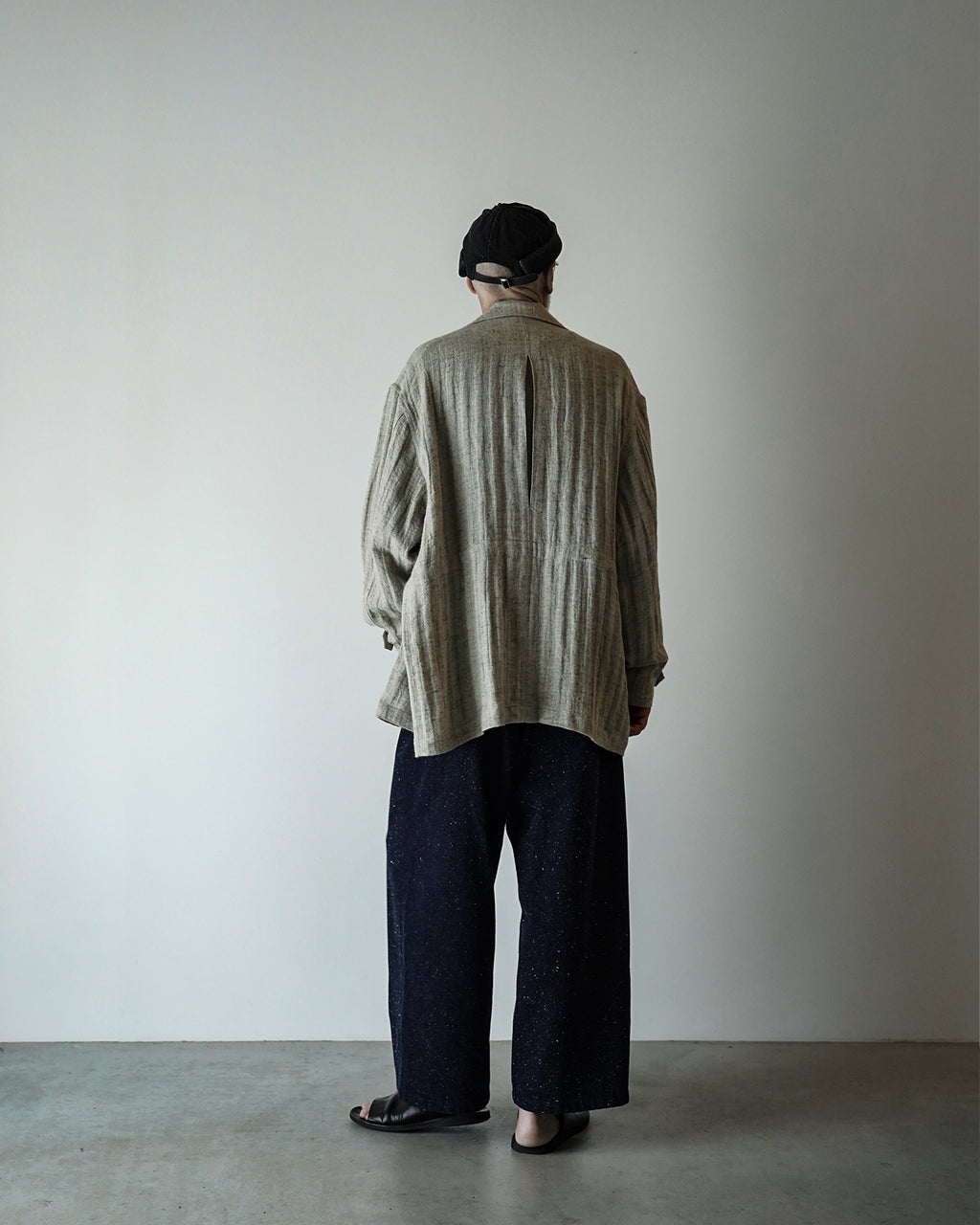Linen Herringbone M-43 Field Jacket <#heather gray>